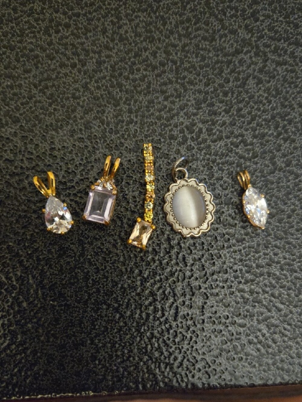 Vintage Crystal And Moonstone Pendant Bundle